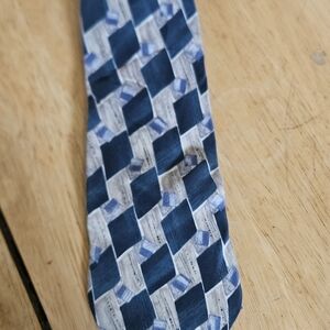 Stylish Blue and Gray Men's Tie